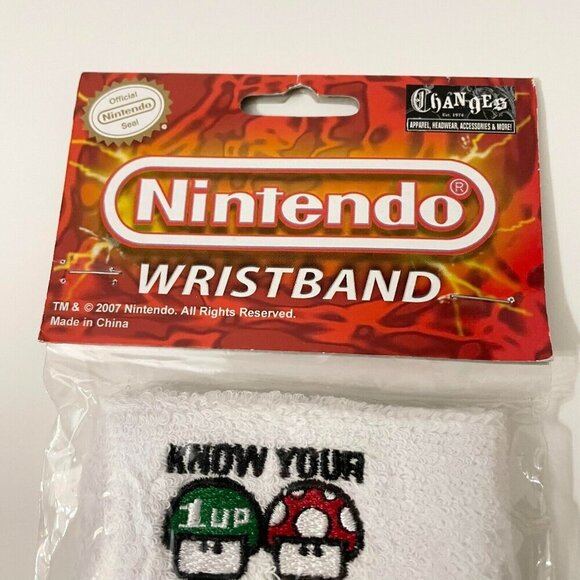 Nintendo Super Mario Know Your Mushroom Athletic Wristband - Picture 4 of 14